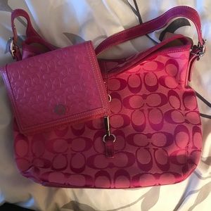 Pink coach purse
